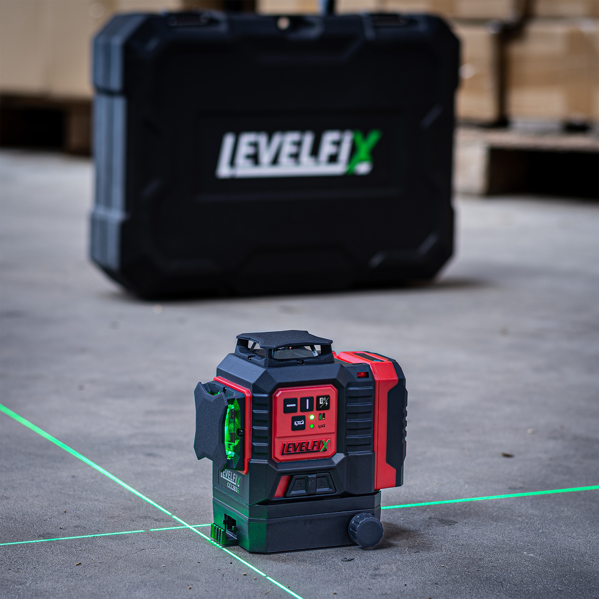 LEVELFIX CCL283G – 3D Lijnlaser 3×360° Groen LEVELFIX CCL283G – 3D Lijnlaser 3×360° Groen