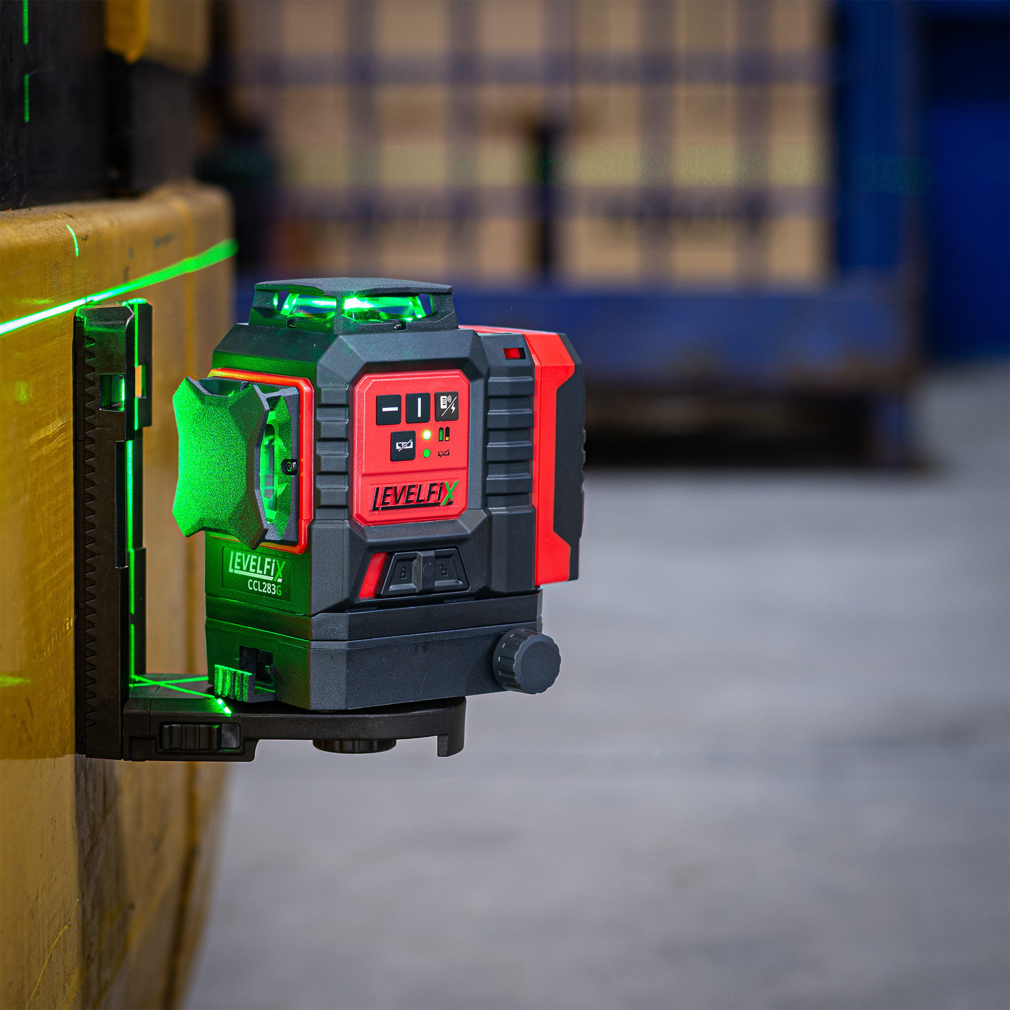 LEVELFIX CCL283G – 3D Lijnlaser 3×360° Groen LEVELFIX CCL283G – 3D Lijnlaser 3×360° Groen